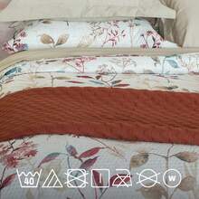 Double Bedspread Kit Garden 220cm X 240cm Floral Prints 3 Pieces - Nhiều màu - Xem 4