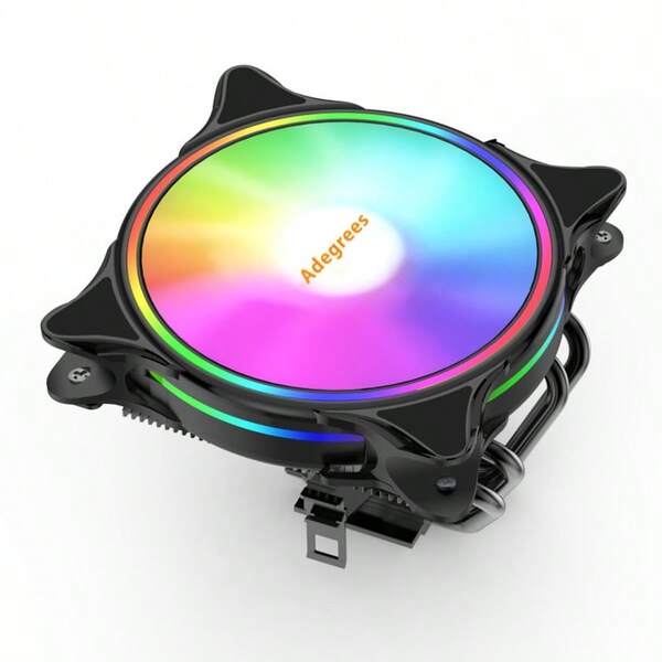 adegrees CPU Cooler 120MM PWM 4PIN 4 Heatpipes RGB CPU Fan For LGA Intel 1366 1155 1150 1151 1200 1700 2011 X79 X99 AMD AM3 AM4 AM5