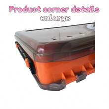 Double-Sided Fishing Lure Box, Fishing Tackle Storage Box, Lure Organizer, Compartment Design, Compact Size With Large Capacity