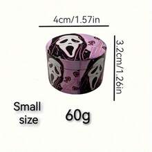 1.6/2 Inch Pink Ghost Herb Grinder Spice Mill Mortar Pestle Salt Crusher Tobacco Bud Vanilla 4-Layers Grass Grinder Zinc Alloy Cigarette Shredder Smoking Accessories Gift