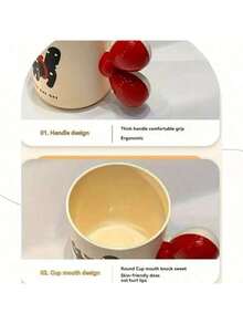 1 pezzo Porta spazzolino da denti in stile cartone animato carino, tazza per coppia per uso in bagno, portaspazzolino