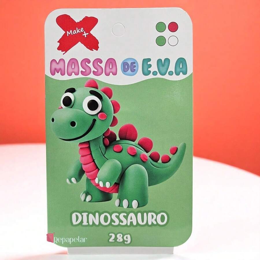 Massinha EVA Criativa com QR Code – Monte Personagens Divertidos - Dinossauro - Visão 1