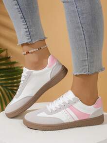 Women's Thick Sole Casual Sneakers, New Lightweight Breathable Flat Shoes For Summer