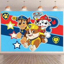 Paw Patrol Paw Patrol Authorized Supplies And Decorations For Birthday Party Cake Table, Backdrop, Banner, Perfect Birthday Party Room Decoration, Wall Background, Photo Booth Props, Party Decorations Anime Figure Decoration Anniversaire Pat Patrouille