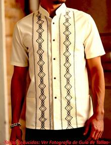 CAMISA  MANTA ALGODON CABALLERO APLICACION BORDADO ROMBOS GUAYABERA BOUTIQUE ROPA HOMBRE TIPICA ARTESANAL TRADICIONAL  CULTURA MEXICANA FOLKLORIKA DUO PAPA E HIJO REGALO CUMPLEAÑOS DIA DEL PADRE  GRADUACION FIESTA BODA OFICINA PLAYA VERANO CASUAL COMODA FRESCA MODA ESTILO UNICO ORIGINAL