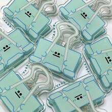 10pcs Colorful Cartoon Acrylic Clips, Office Supplies File Organizer, Creative Double-Sided Memo Holder, Fun File Organizer Clips, Cute Clips, Sticker Holder Clips, Christmas Holiday Gifts, Daily Storage Clips, Christmas Holiday Packaging Decor, Bag Sealing Clips