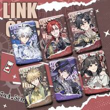 1pc Link Click Rectangle Badge Merchandise - New Maf Of Dreams Link Click Anime Merchandise - Featuring Main Characters Gao Tian, Shen Xiaoshi, Lu Guang, Qiao Ling, Vein, Xia Fei, Liu Xiao - Perfect Gift For Birthday, Holidays, Christmas, Seasons - Badge, Keychain, Halloween - Multicolor - View 3