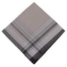 3/6/12pcs Classic Cotton Handkerchiefs - Unisex Fashion Plaid Pocket Squares, Multi-Color Options, Soft & Durable For Daily Use (Random Color)