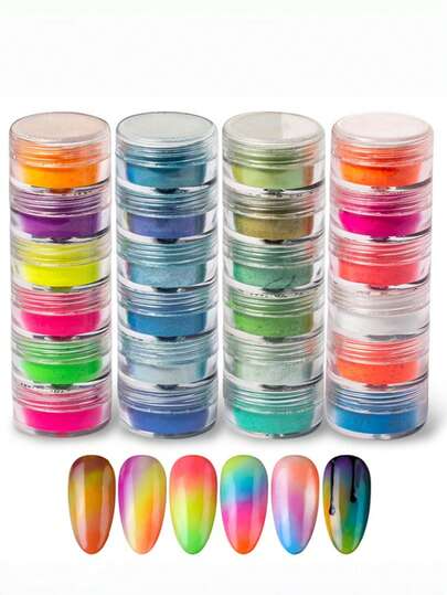 6 Colors Nail Art Painting Set - Various Vibrant Colors, Suitable For Art, Party, Halloween, Cosplay, Festivals | Vivid Colors |