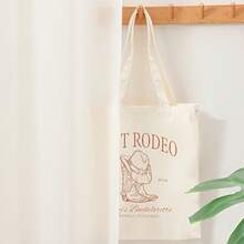 1pc Last Rodeo Bachelorette Tote Bag - Western Cowboy Hat Graphic & TN Wedding Dates (2014), Beige Folding Shoulder Bag With LAST RODEO Text, Lightweight & Spacious Bachelorette Party, Wedding, Travel - Bridal Shower Women