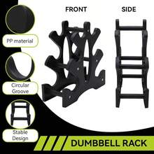 Dumbbell Rack, 3 Tier 20kg Bearing Dumbbell Rack PP Weight Stand Holder Easy Assembly Fitness Equipment Indoors Exercise