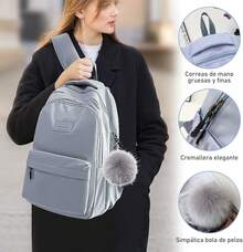 RENDIN Mochila para Laptop,Backpack Mujer/Hombre También se Puede Utilizar Como Backpack o Travel Backpack - azul - Ver 7