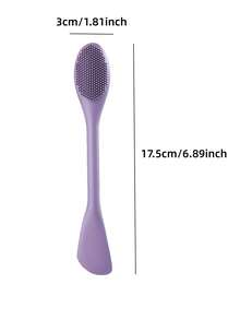 OEIEZ Perie de curățare facială, perie de mască facială din silicon 2 în 1 și scrubber pentru față, pentru exfoliere, masaj, îndepărtarea punctelor negre, îndepărtarea machiajului pentru îngrijirea pielii, aplicator pentru nămol, argilă, loțiune de corp, mască DIY