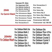 QCTOG 18 毫米 20 毫米皮革替换智能手表表带，兼容三星 Galaxy Watch 6/5/4 44 毫米 40 毫米 Classic 47 毫米 46 毫米 43 毫米 42 毫米、Garmin Forerunner 255S 265S 185 55 Venu 2S Sq Vivoactive 4S 3S Vivomove 5 3、Watch GT3 GT 3 Pro 43 毫米、Amazfit GTS 4/3/GTS 2 Bip 3/U Pro。人造皮革表带，透气、防水、防汗，金色带扣，非常适合送礼 - 彩色 - 查看 10