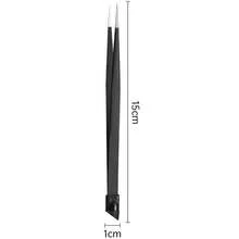 2-In-1 Multifunctional Design, High-Precision Stainless Steel Material, Double-Ended Fine-Tipped Tweezers With Silicone Grip For Precision Jewelry Crafting, Nail Art, False Lashes/Hair - Multicolor - View 14