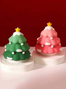 DIY Christmas Tree Silicone Mold Handmade Aromatherapy Candle Mold Gypsum Soap Mold Star Tree Epoxy Resin Drip Mold Home Christmas Day Atmosphere Plaster Ornament Home Decor Christmas Decorations Room Decor, Christmas Gifts