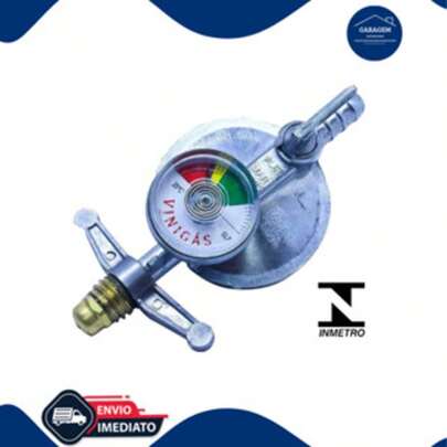 Regulador Registro de Gás Manômetro de Cozinha Botijão - Vinigas