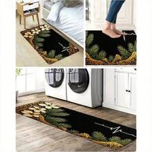 Tropical Floral Kitchen Runner Rug - Non-Slip Absorbent Kitchen Mat, Long Floor Runner Carpet For Kitchen, Bedroom, Living Room, Hallway - Durable, Easy To Clean, Decorative Kitchen Decor Accen - Multicolor - View 4