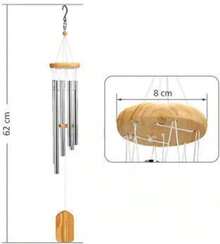 Campanas de Viento, Campanillas de Viento Grandes Conmemorativas de Simpatía a Prueba de Agua con Tubos de Metal para Decoración de Jardín y Balcón Al Aire Libre, Campanas de Viento metálicas - 1 - Ver 10