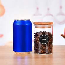 12packs  Glass Storage Containers With Lids, Glass Jars With Lids, Clear Food Jar, Square Canister , Pantry Organizers And Storage For Cookie Flour Oat Pasta Tea Coffee Bean (Round) - Vòng tròn trong suốt 12 - Xem 5
