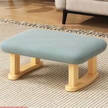 Cute Wooden Footstool, Small Bench For Bedroom, Living Room, Apartment, Entryway, Vanity Stool