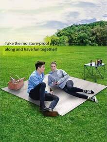 1 Stück faltbare Camping Matte, Zeltunterlage, Picknick Stranddecke, tragbare Outdoor Picknick Matte für Camping, Wandern, Trekking