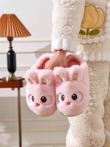 1 Pair Teen Cute Rabbit Slippers, Toddler Indoor Home Closed Toe Slippers