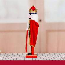 Adorno De Cascanueces De Navidad, Cascanueces Decorativo De Madera, Adorno Estatua del Rey De Mesa De Madera Colores, Traen Buena Suerte A Su, para La Mesa del Dormitorio, La Residencia Estudiante - inicial - Ver 5