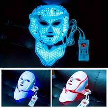 [LED Facial Mask] 7 Colors LED Facial Mask Device - Beauty Skin Care Mask Machine, Facial Skin Care Tools For Valentine's Day And Other Festivals - 美規A型插(110-127V) - 查看 9