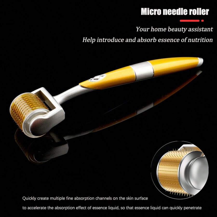 [Titanium Alloy Roller] Manual Facial Massager | Micro-Needle Infusion Lift And Firm | Deep Nourishment Improve Skin Quality | Salon-Level Home Care | Deep Penetration Brightens Complexion | Manual Massage Promotes Absorption