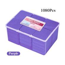 Toallitas de pegamento para pestañas sin pelusa para decoración de uñas en caja, removedor de esmalte de Gel de papel, pegamento limpio, almohadillas de algodón, Herramientas de limpieza de belleza, 1080 Uds. - 1200 empaquetado negro - Ver 4