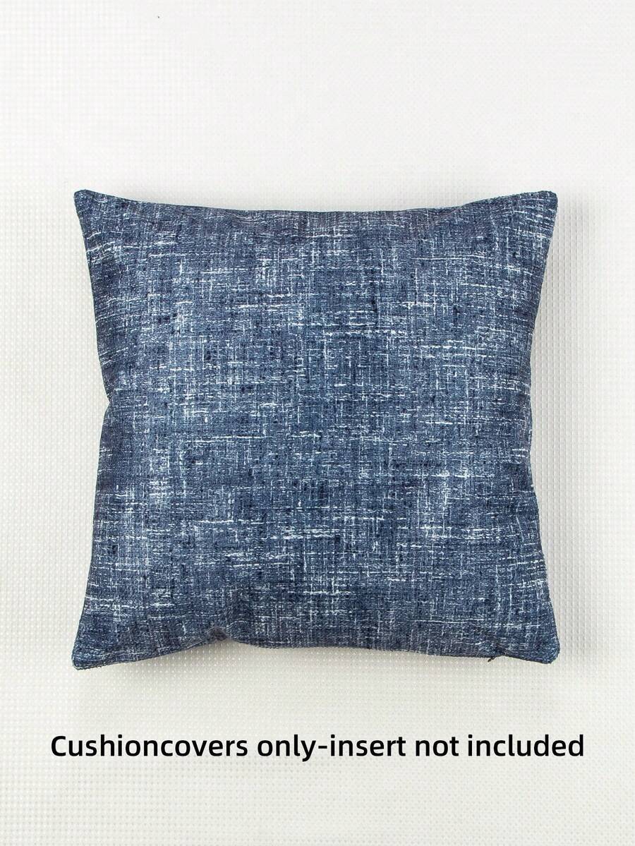 1 szt. Aksamitna poszewka dekoracyjna z nadrukiem, minimalistyczna kwadratowa poszewka na poduszkę z poliestru, miękka i wygodna do wystroju domu w salonie - Królewski Niebieski - Zobacz 1