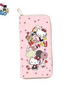 1个儿童钱包，中长款拉链手拿包，卡通风格时尚PU皮革学生钱包零钱包 - 彩色 - 查看 10