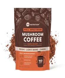 360 Nutrition Instant Mushroom Coffee With Chaga Superfood Mushroom And Prebiotics, Probiotics For Gut Health, And Focus Support | Dark Roast, No Added Sugar 5 Oz (Gut Blend) - Tên hương vị B - Xem 1
