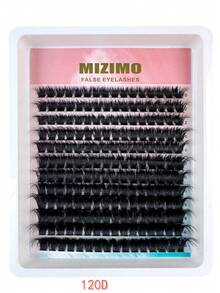 240pcs/216pcs/192pcs/168pcs/144pcs 8D Luxury Fluffy DIY Cluster Lashes - 10-20mm Mixed Length Eyelash Extension 0.07mm Russian D Curl Thick & Reusable Dramatic Lashes Easy For Beginners - 12 Rows 60D/80D/100D/120D/160D/200D Diverse Pack - D - 查看 15