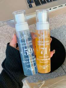 1 Bottle Brazilian Selected Fragrance Mist, Indoor & Outdoor Air Freshener, Scents: Vanilla Popcorn, Caramel Coconut, Forest Floral, Tropical Citrus, Tropical Coconut, Tropical Citrus, Vanilla Popcorn, Vanilla Popcorn, Limited Edition Aroma, Multi-Layer Mood Enhancing Mist, Long-Lasting Natural Fresh Charm Essence, Releases Elegant Lasting Fragrance, Suitable For Dates, Parties, Gatherings, Travel, Holidays, Home, Hotel, Office, Ideal Gift For Family, Relatives And Friends. - Various Fragrances - View 3