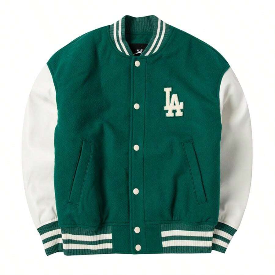 Wool Basic Varsity Jacket, Woven Fabric, Unisex, Casual & Sports Wear