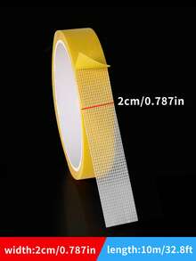 Nastro biadesivo extra forte, adesivo multifunzionale adatto per pareti, vetro e metallo, impermeabile, molto adatto per artigianato, utilizzato in casa/ufficio, trasparente, con forte adesione a tessuti, cartongesso e legno, ideale per strumenti di decorazione domestica, adesivi, decalcomanie da parete - Multicolore - Visualizzare 10