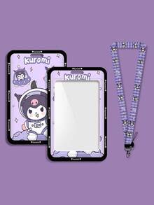 1pc Kulomi Cartoon Bus Pass Holder - Durable TPU Material, Protects ID Cards And Metro Cards