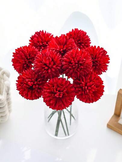 2 قطعة/5 قطع كرة اصطناعية، كرنبية، كرة مطرزة، ديكور حفل الزفاف، زهور للمنزل، ديكور غرفة الطعام والمعيشة والنوم، ترتيب زهور جانب السرير، باقة زهور العروس، زهور معصم، زهور الصدر، ديكور حفلة عيد الميلاد، هدايا عيد الحب والسنة الجديدة