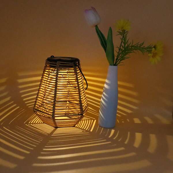 1pc Solar Powered Hanging Light, LED Lamp, Suitable For Table, Patio, Lawn, Outdoor, Party Decor, Gift For Halloween, Christmas, Thanksgiving