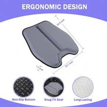 Soft Thin Gel Seat Cushion For Car Seat, Office Chair, Wheelchair, Stadium - Non-Slip Car Seat Cushions With 1 Inch Gel - Sciatica & Tailbone Pain Relief (Blue Gray),19067562 - Bụi hồng - Xem 2