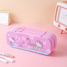 Doppellagige Stifteetui mit großer Kapazität, Stationery Box, Oxford Stoff Stifteetui, süßes Cartoon Muster, geeignet als Stationery Aufbewahrungsbox.