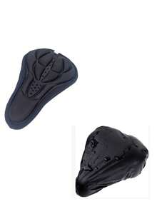 1pc Breathable Bicycle Seat Cover, Mountain Bike 3D Padded Saddle Cover, Comfortable And Non-Slip For Cycling, Suitable For Various Riding Sports, Daily Commute And Long-Distance Cycling