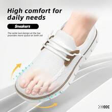 Mens Casual Loafers Shoes Slip On Fashion Walking Dress Sneakers Business Oxfords Work Lightweight Soft Sole Zapatos-20256688 - 全白 - 查看 2