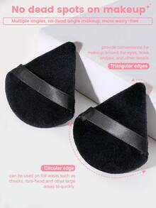 12 Peças Puff de Pó Triangular (Para Pó Compacto) ++ 4 Esponjas Ovais Ultramacias e Não Absorventes, Leves e Portáteis, Ferramentas de Maquiagem para Iniciantes e Uso Diário, Baratas, Enfeites de Meia, Maquiagem, Ferramentas de Maquiagem, Coisas Baratas, Presentes, Presentes para Mulheres, Presentes de Natal