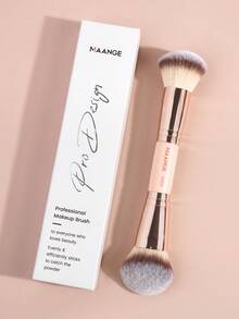 MAANGE 1pc/2pcs/3pcs Professional Dual-Head Facial Makeup Brush,Soft To Touch,Multifunctional Makeup Tool,With Paper Box,Contain Powder Brush,Blush Brush,Concealer Brush,Smudge Brush,Foundation Brush,Contour Brush,Blending Brush,Gentle On Skin,Suitable For All Skin Types,For Perfect For Daily Use And Travel,Gift For Women & Girl,Foundation Brush,Concealer Brush,Blush Brush,Contour Brush,Blush Brush,Bronzer Brush,Powder Brush,Foundation Brush,Blush Brush - Dusty Pink - View 9