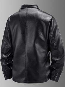 Men's Faux Leather Jacket, Blazer Outerwear