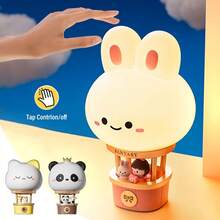 Nueva lámpara de noche con diseño de globo aerostático, lámpara de mesa LED con 3 niveles de brillo, lámpara cálida, luz nocturna USB, adecuada para dormitorio y sala de estar.