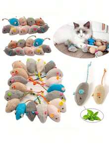 Cute Interactive Plush Cat Toy, Self-Entertainment & Boredom Relief, Interactive Fun And Exercise, Suitable For All Ages, Lightweight, Multiple Colors And Styles - Multicolor - View 2
